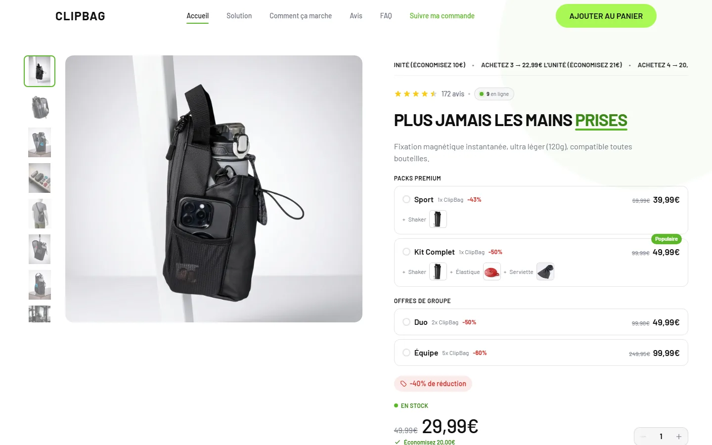 Aperçu de ClipBag Shop