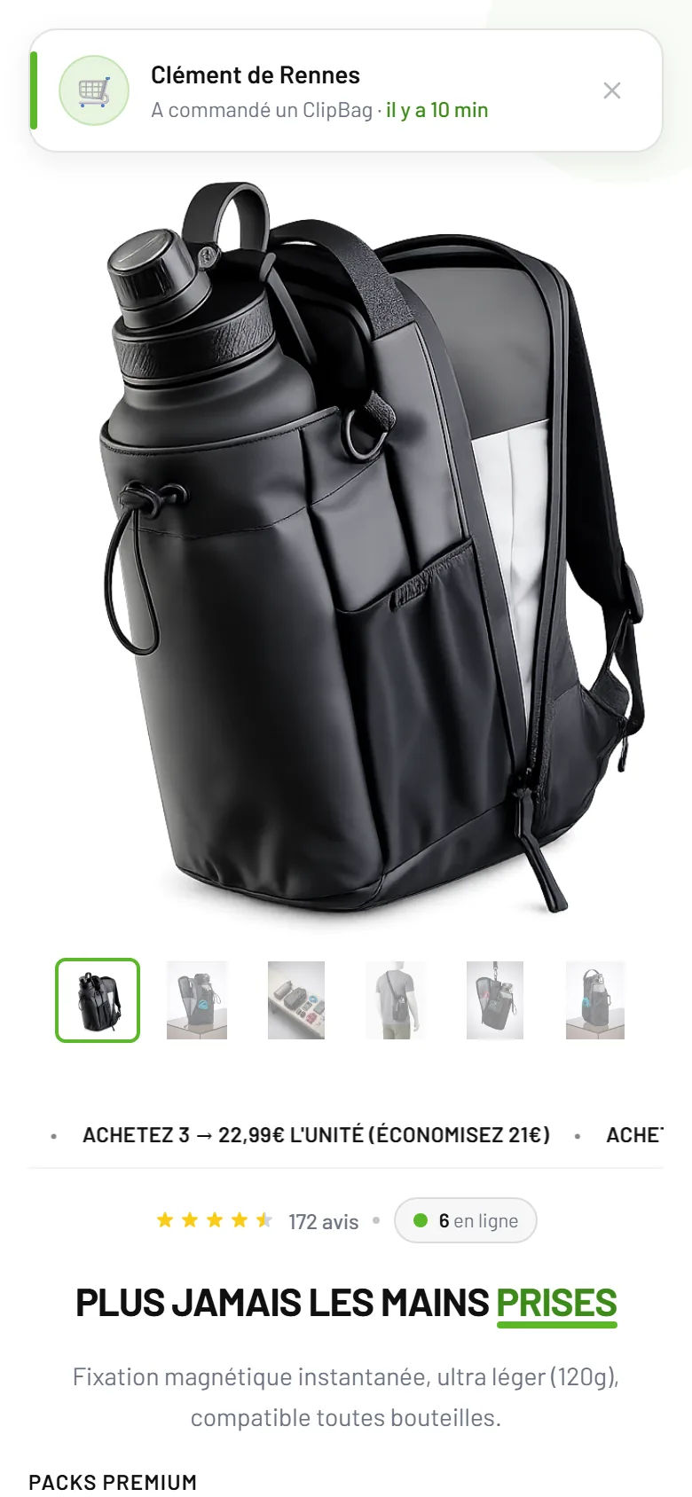 ClipBag Shop — Mobile
