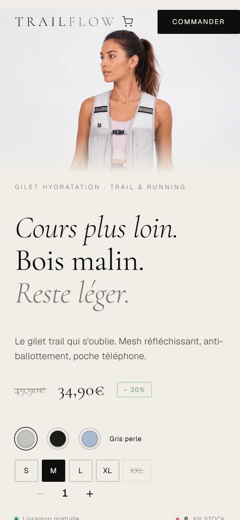 Trailflow Boutique — Mobile